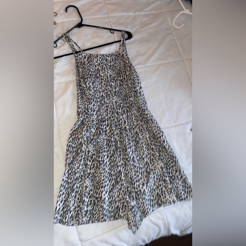 Hollister cheetah print romper